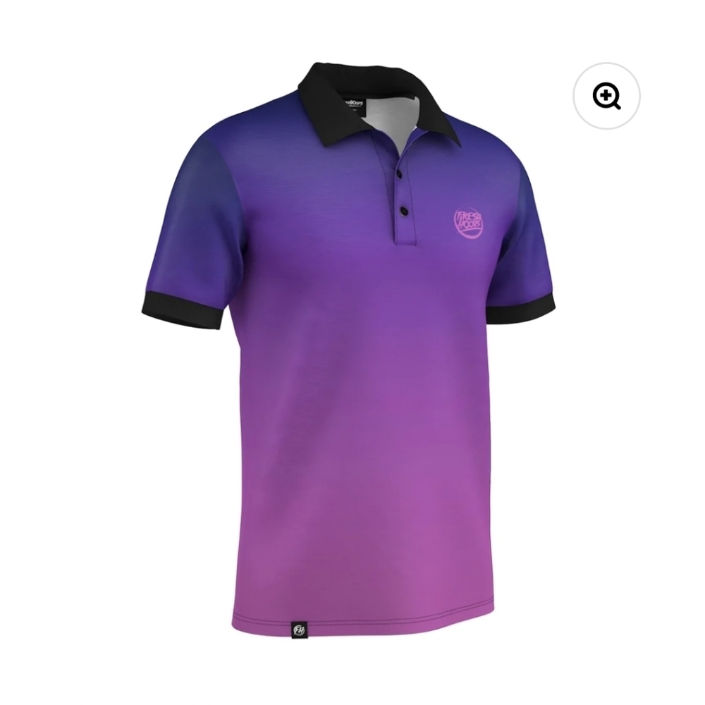 Gradient Off Purple Polo Shirt